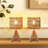 Solid Wood Tripod Table Lamp With Aurion Shade