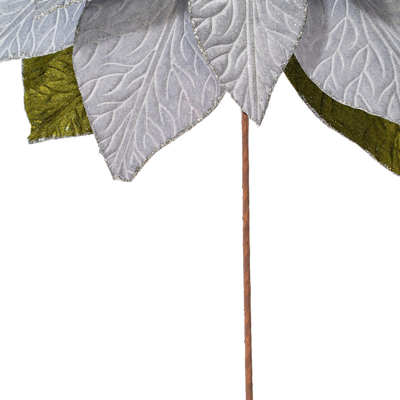 Tiges de poinsettia, Argent