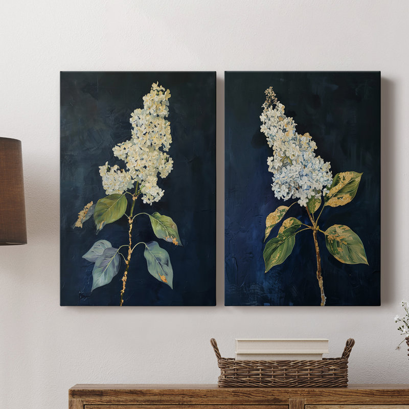 FLORAL Series CLXIII-Premium Gallery Wrapped Canvas -Ready to Hang, 36" H x 48" W