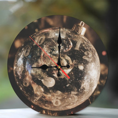 Nouvel An-Horloge-Face-Ornement