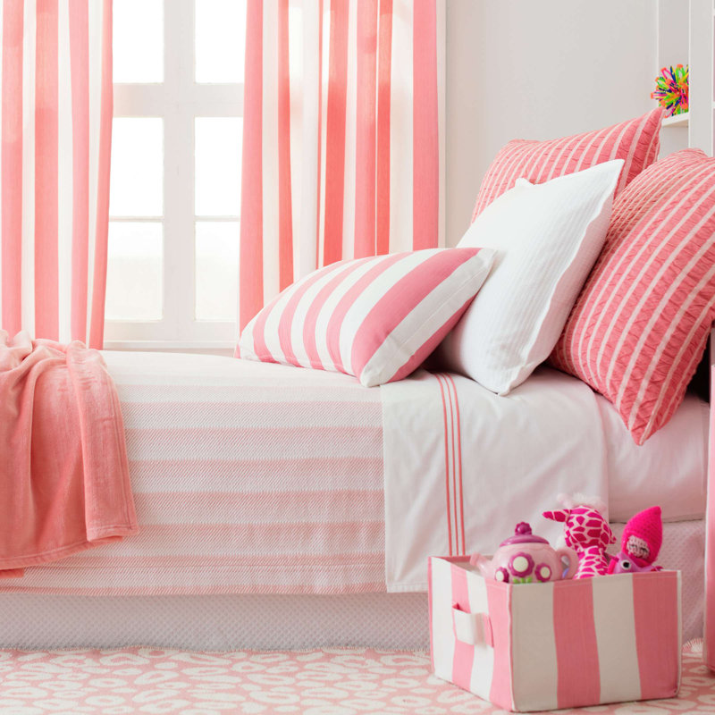 Trio Flat Sheet, King Flat Sheet, Coral