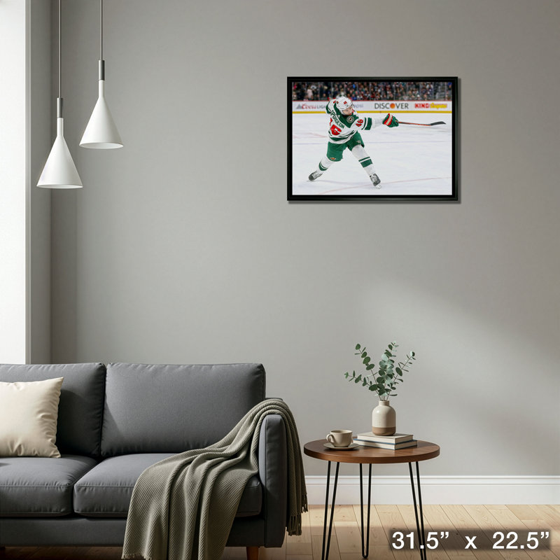 Jared Spurgeon 20 x 29, toile encadrée, "Tir sauvage"