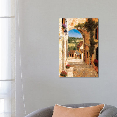 Going Down To The Village by Gilles Archambault - Wrapped Canvas Painting