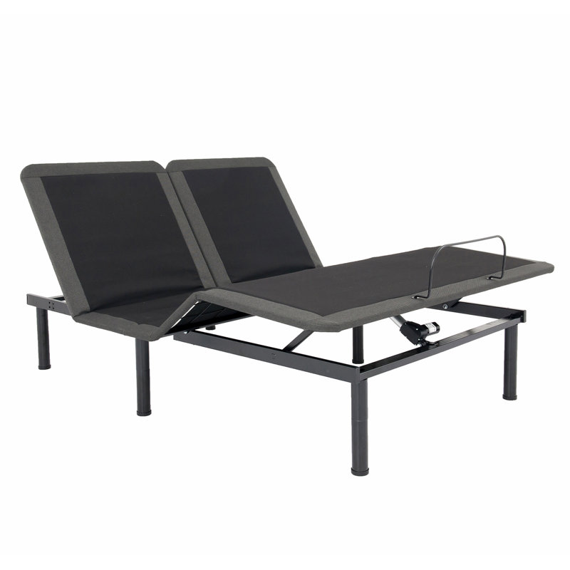 Lit réglable avec télécommande pour lampe de poche - gravité zéro, pieds silencieux de 12 po pour grand lit, confort personnalisable