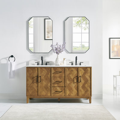 Ensemble de meuble-lavabo double 60 po Clara Brown