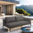 Nusaybah 62.99'' Aluminum Outdoor Loveseat