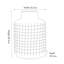 Wynn 28.5Cm Ceramic Square Patterned Table Vase-295265526