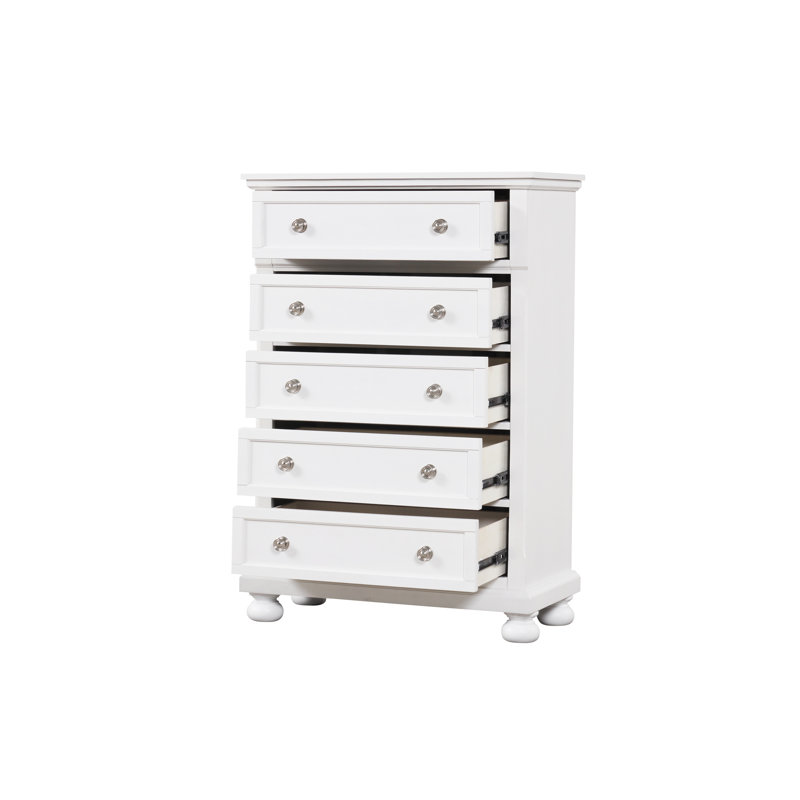Commode Meade, blanc, Blanc