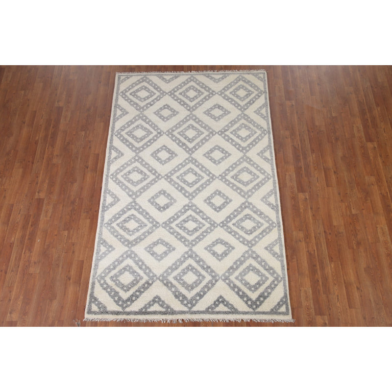 Geometric Moroccan Area Rug 5x8
