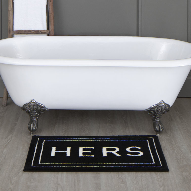 Tapis pour salle de bain en polyester Ghobad Hers