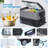 Dual Zone Car Freezer with APP Control, 48QT Portable Refrigerator for RV/Camping, -4°F to 68°F Cooling, Dual Voltage (12V/24V DC & 110-240V AC)
