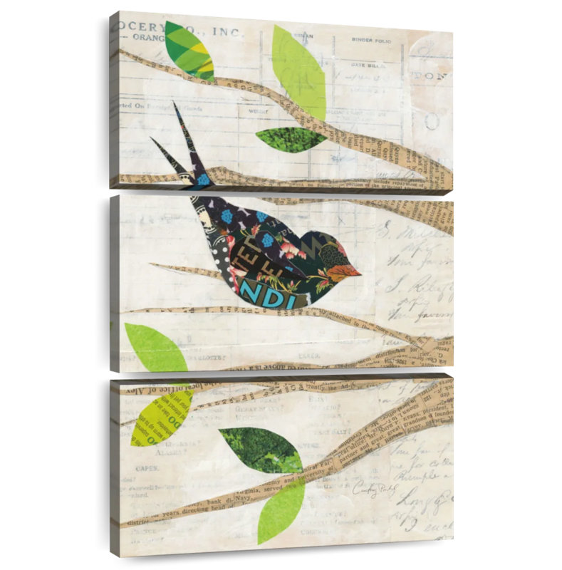 Brampt Birds In Spring III, 32" H x 20" W