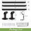 Einstein 1" Adjustable Industrial Pipe Black Curtain Rod Rust Resistant Ceiling Or Wall Mount For Windows-1032130115-1066565812