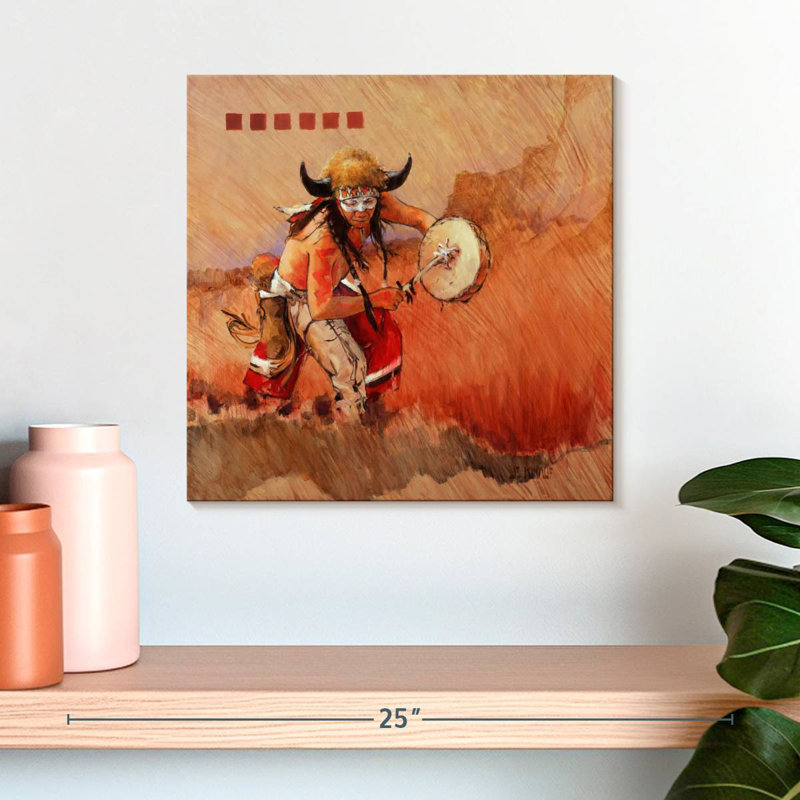 Buffalo Dance, H 16 po x l 16 po
