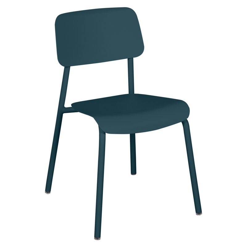 Studie Outdoor Dining Side Chair, Acapulco Blue