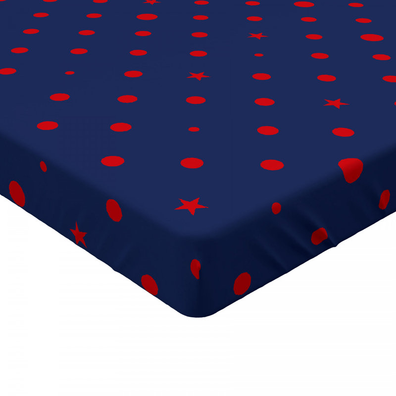 Microfiber Polka Dots Fitted Sheet, Twin Fitted Sheet