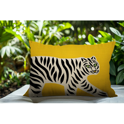 Oreiller rectangulaire intérieur / extérieur Gigi Tiger