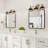 Mantasha 3-Light Dimmable Modern Black/Brass Vanity Light-336422627