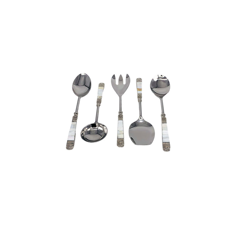 5 Piece Stainless Steel Hostess Set