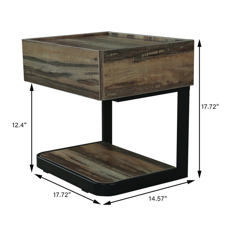 Charolette 1 Drawer Nightstand, Maple