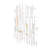 Wall Decor Geometric 32X1.5X26", White And Gold, Add Modern Textures To Home With Luxurious Gold Accents Large 32X1.5X26" Decor, Enhance