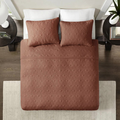 Couvre-lit réversible 3 pièces Clay Red King