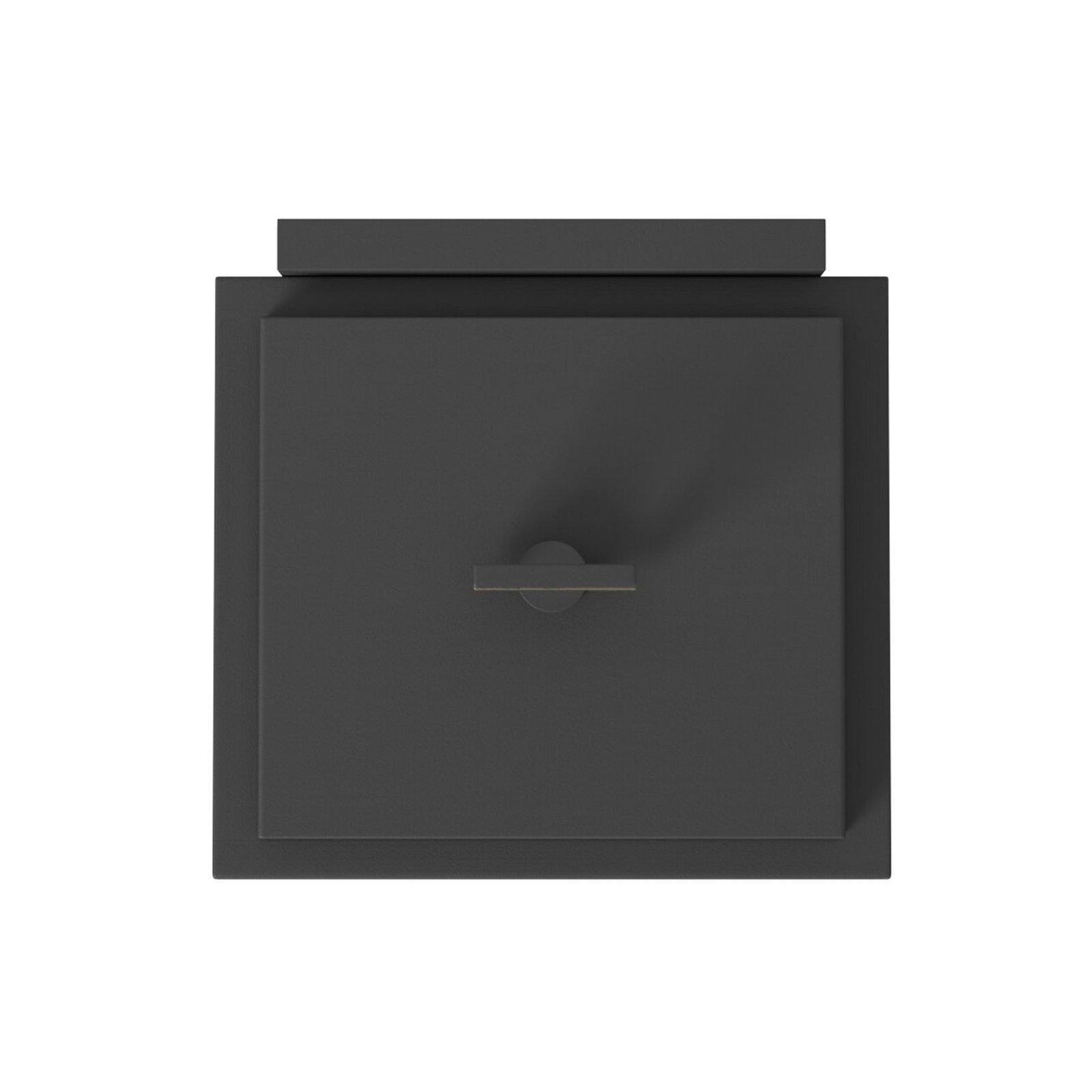 Gannett Outdoor Wall Lantern, 12" H x 7" W x 7" D, Black