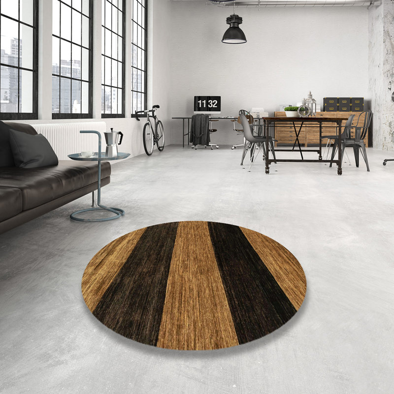 Abstract Indoor Rug, Round 5'