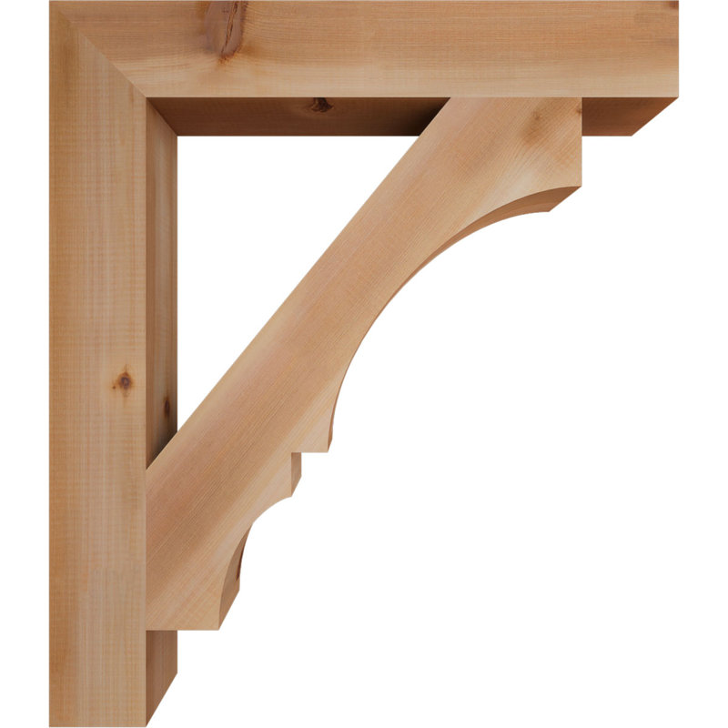 Support de bloc Balboa, L 3 1/2 po x P 26 po x H 30 po, Cèdre rouge de l'Ouest lisse