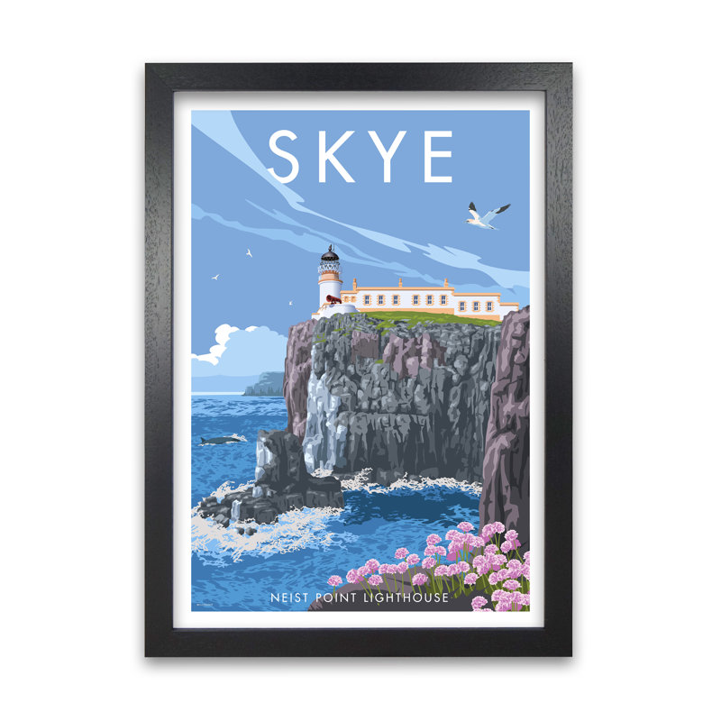 Neist Point by Stephen Millership - Print, 84.1 cm H x 59.4 cm W x 5 cm D, Black