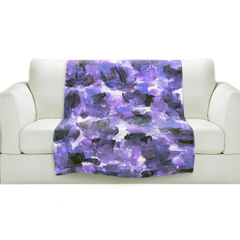 Couverture sherpae 12 doux à pulvérisation florale, l 68 po x L 80 po
