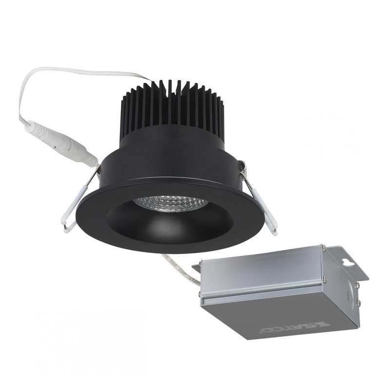 4.38" IC LED Recessed Lighting Kit, Black