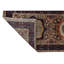 Hand Knotted Wool Area Rug in Brown And Navy