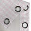 Rideau à œillets 2 panneaux Red Barrel Studio®, 50 po x 84 po, rose pâle et blanc-106352551