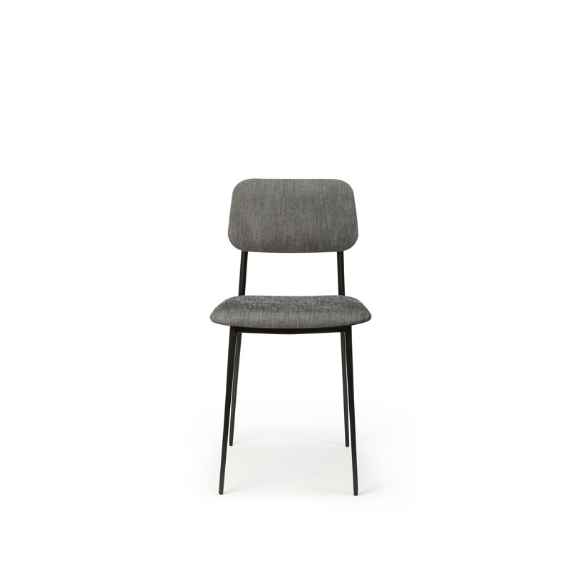 DC Upholstered Dining Chair, Dark Gray