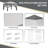 Brynja 3.5m W x 3.5m D Steel Patio Gazebo-771603477