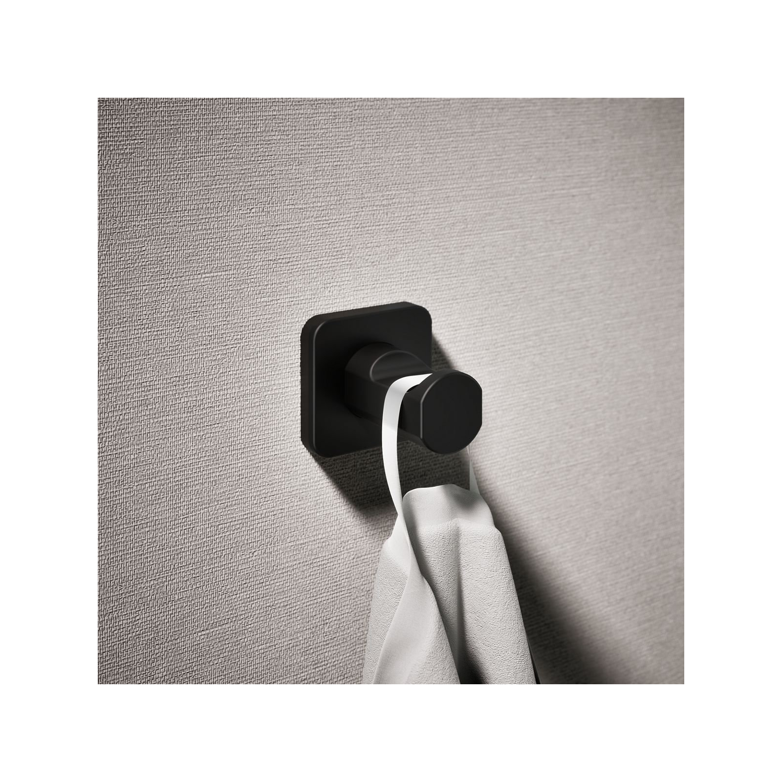 Parallel Robe Hook, Matte Black
