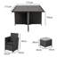 Quinden All Weather Wicker/Rattan 8 - Person with Cushions & Parasol-116816974-128956538