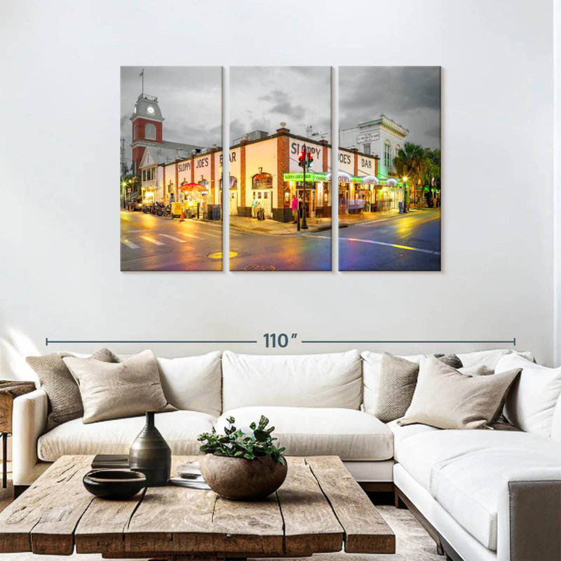 Rorry Nighttime In Key West Noir, 48" H x 74" W
