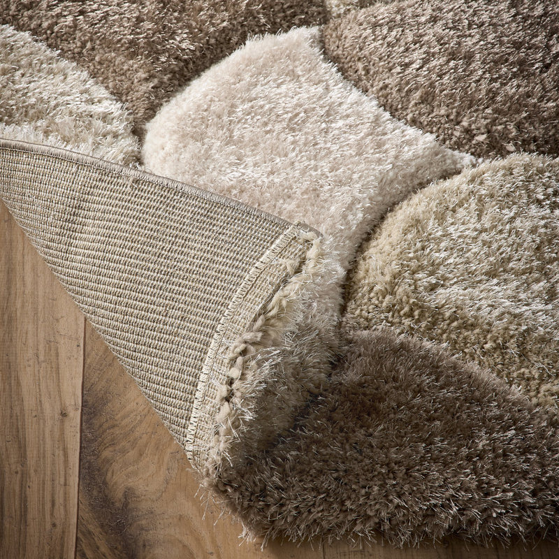 3D Scallop Neutral Rug, Rectangle 160 x 230 cm
