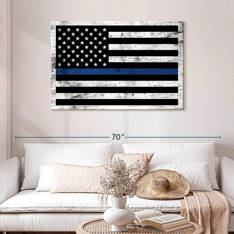 Lelar Police Support Flag, 30" H x 45" W