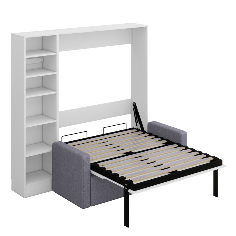 Lit escamotable avec canapé et tablettes Murphy