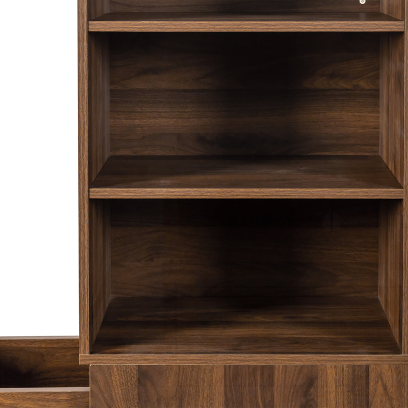 Armoire de rangement H 70,87 ", Noyer