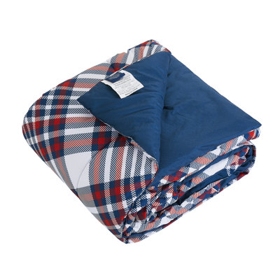 Velvet Plaid Comforter Set