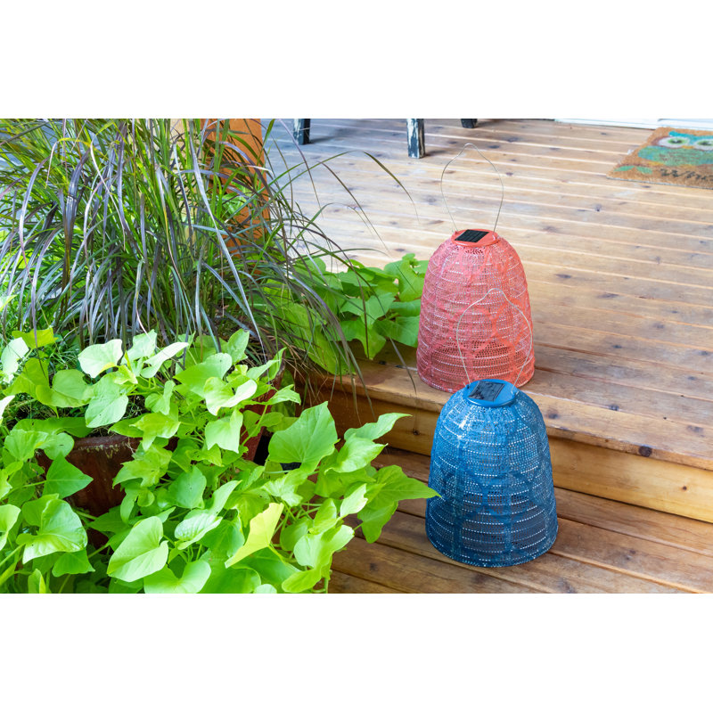 Ultramarine Moroccan Style Solar Hanging Lantern