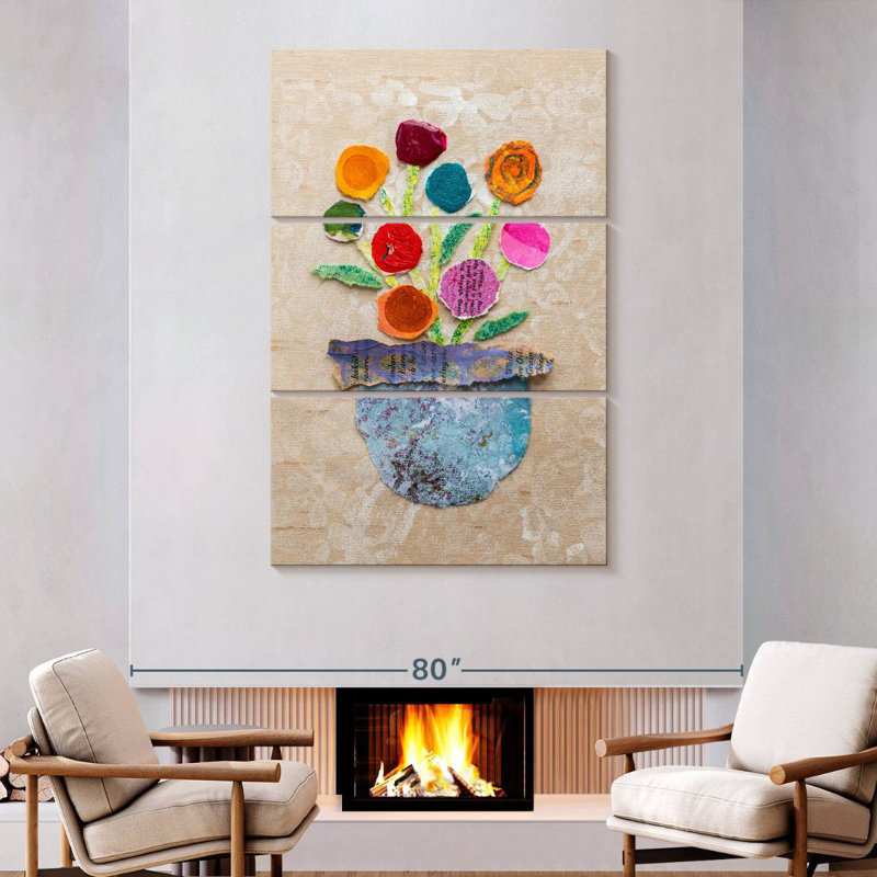 Harnek Flower Pot III, 74" H x 48" W