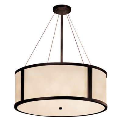 Brey 8 - Light Dimmable Drum Chandelier