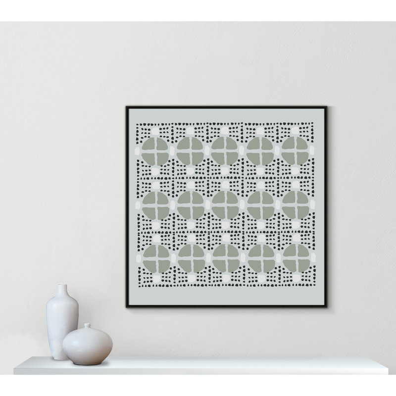 Nomad I, Espresso Framed, 46.5" H x 46.5" W x 2" D