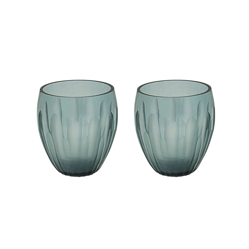 Ensemble de porte-votives en verre, Sarcelle, 2