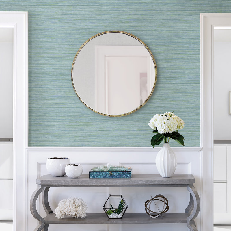 10.06m x 52.07cm Semi-Gloss Paste the Wall Wallpaper Roll, Light Blue